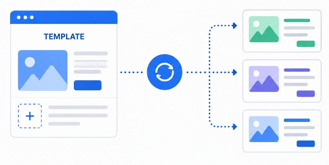Reusable template system